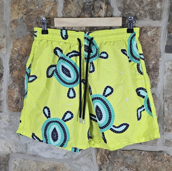 Vilebrequin Jim Mosaic Sea Turtles Swim Shorts Trunks - Picture 2 of 5